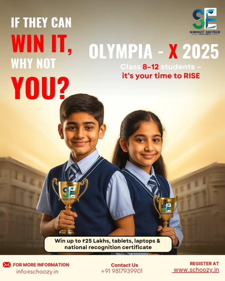 Schoozy Edutech Launches Olympia-X 2025, Revolutionizing Competitive Learning Across India