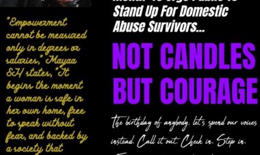 "Not Candles But Courage": Mayaa SH Dedicates Her Birthday Month To Urge Public To Stand Up For Domestic Abuse Survivors...